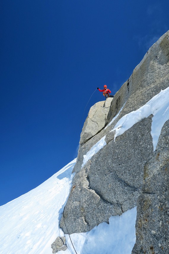 Zgornji del grebena na Frances