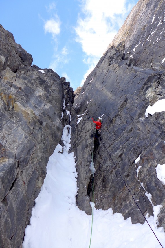 "Offwidth" raztežaj v spodnjem delu smeri Psychological effect