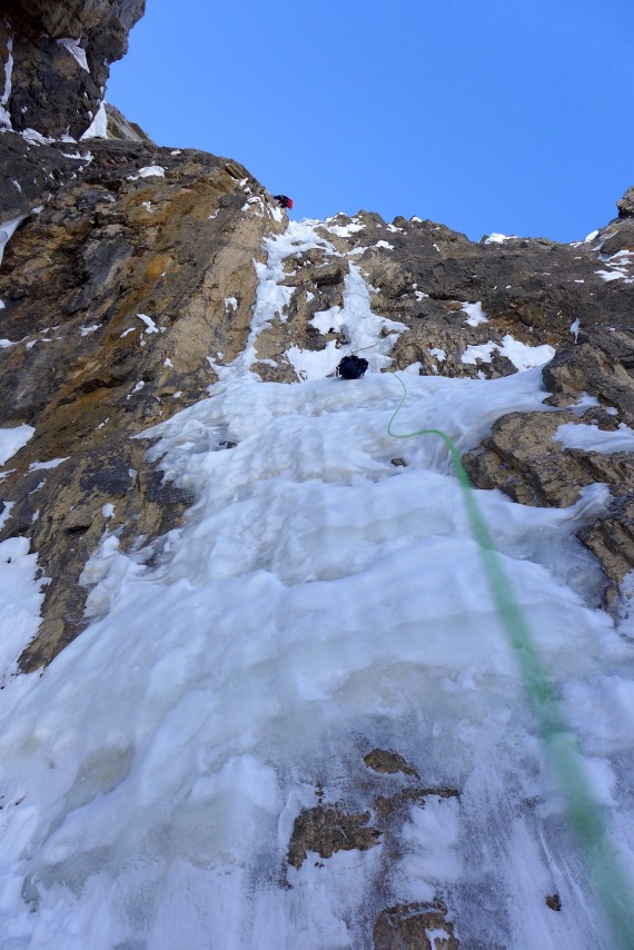 Zahtevno ledno plezanje v Mt. Tuzo