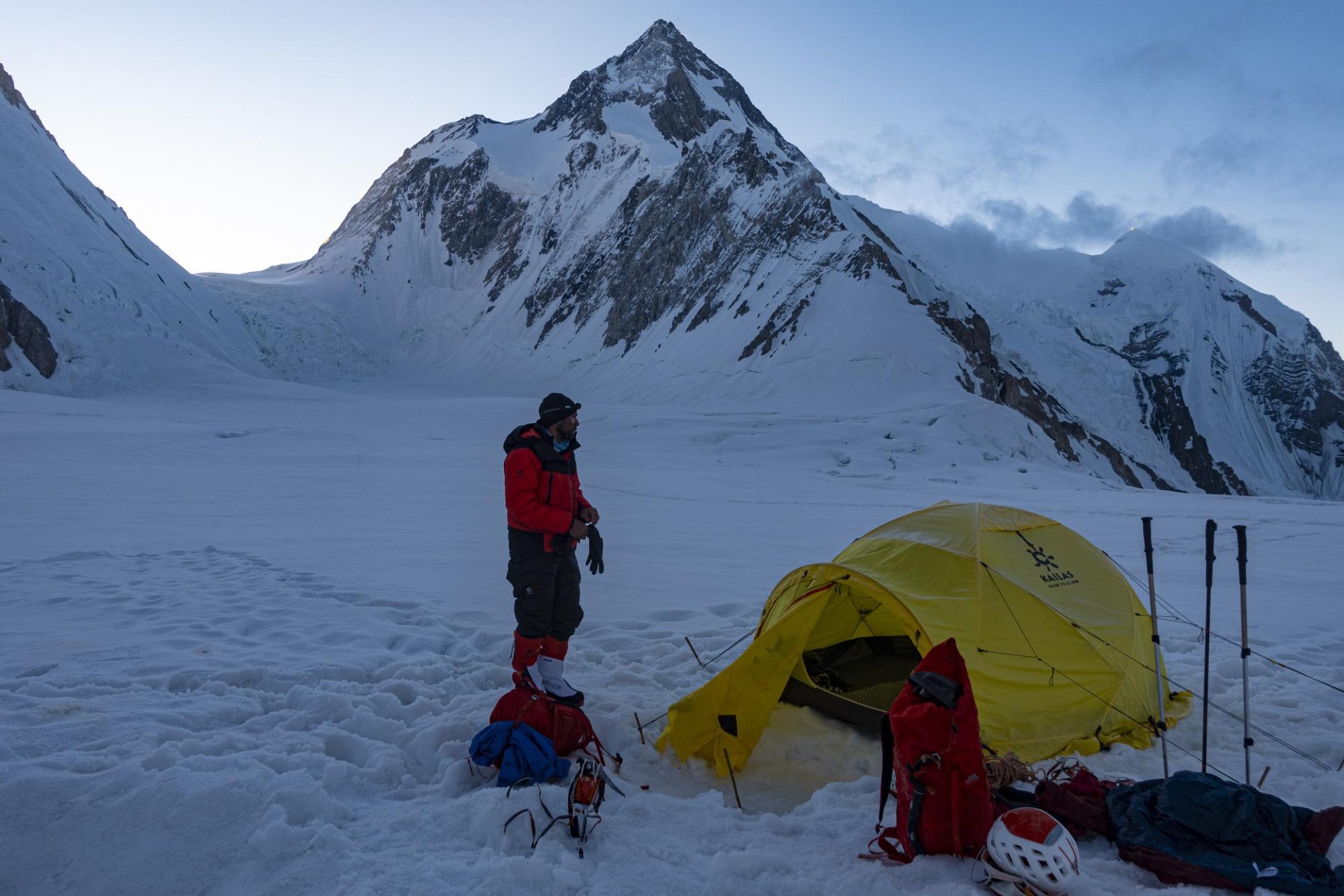 Priprave na vzpon v ABC (6000 m)