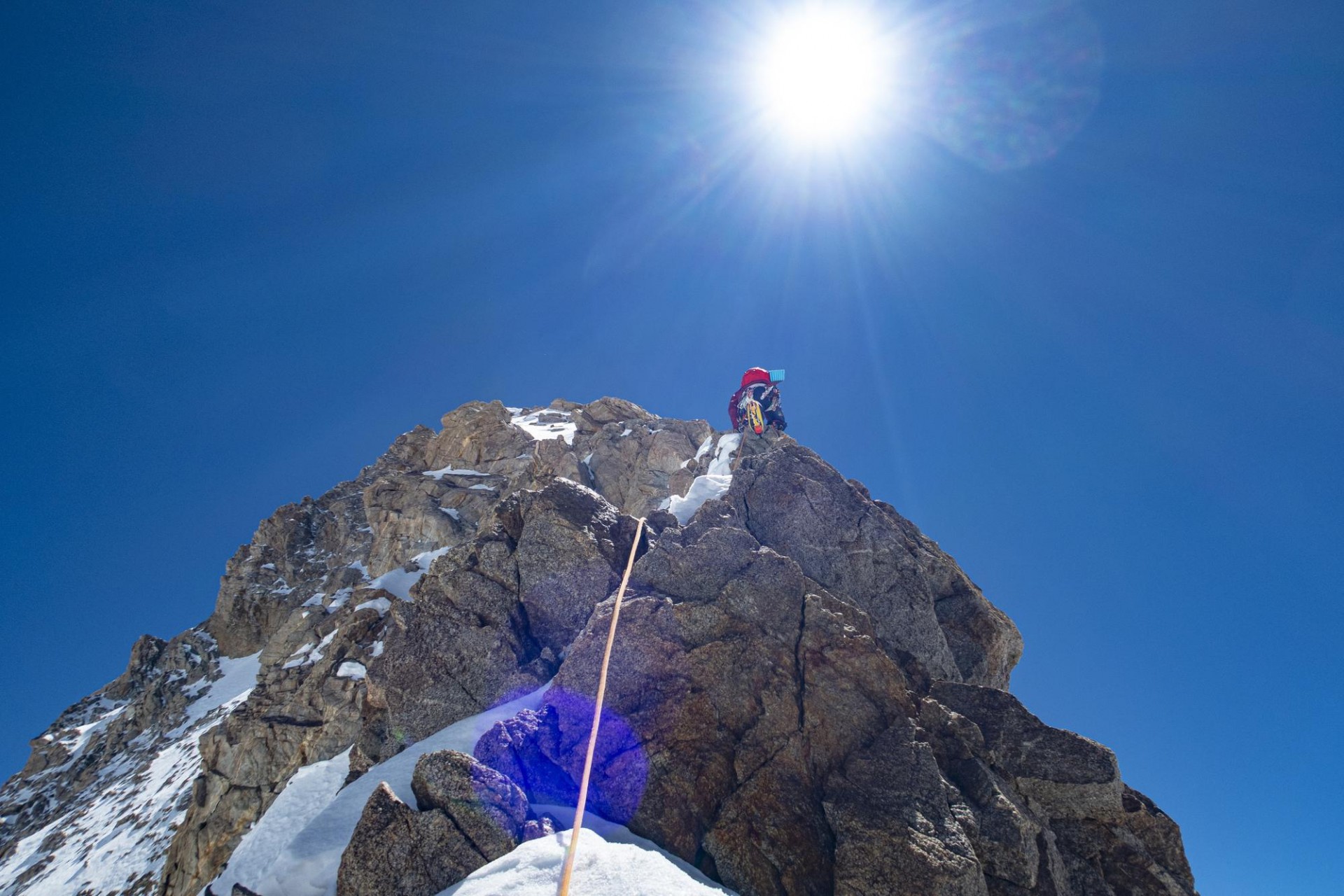 Srednji del raza (okoli 7600 m, 4. dan)